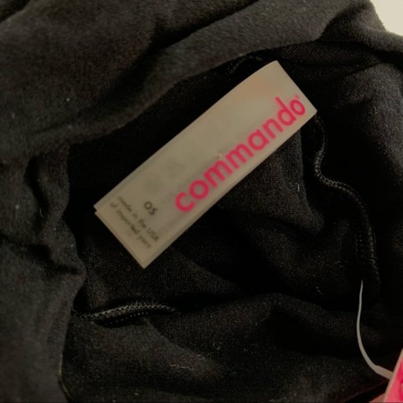 Commando Ballet Body Turtleneck Bodysuit Black Short Sleeves Snap Thong - Picture 9 of 13